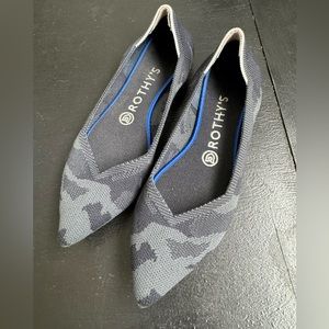 Rothy's The Point Granite Heather Womens Size 8 Flats